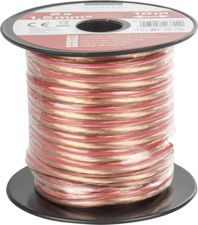 Image du produit Vivanco Ligne de haut-parleurs (10 m, 2 mm²² mm)