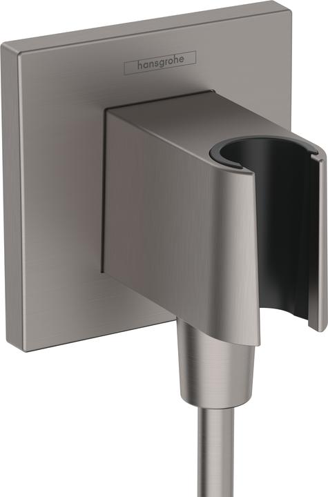 Produktbild hansgrohe HG Wandanschluss FixFit E mit Brausehalter brushed black