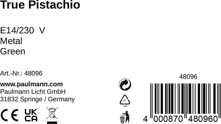 Produktbild Pauleen True Pistachio (0 lm, E14)