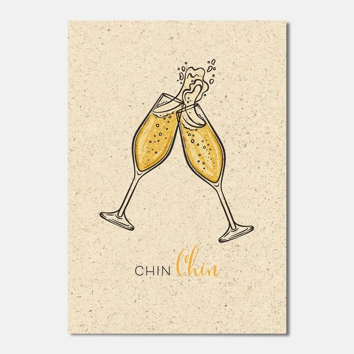 Image du produit Carte de voeux Chin Chin 12.2 x 17.5 cm, format papier (1 pcs)
