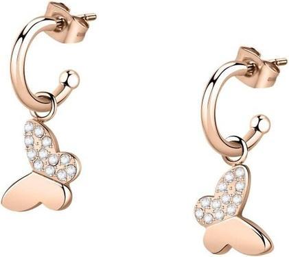 Image du produit Morellato Boucles d'oreilles en bronze cercles avec pendants en forme de papillons 2in1 Passioni SAUN09
