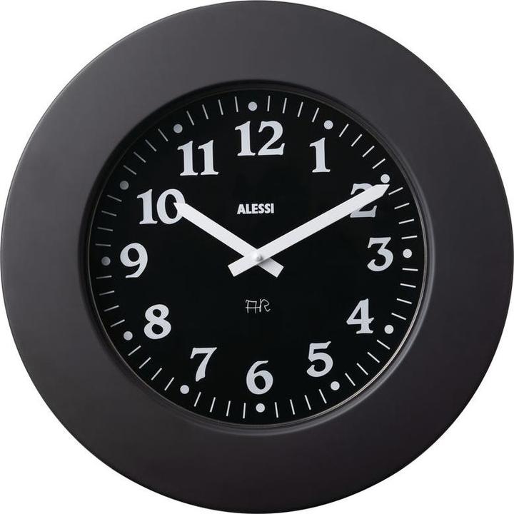 Produktbild Alessi Wanduhr schwarz (40 cm)