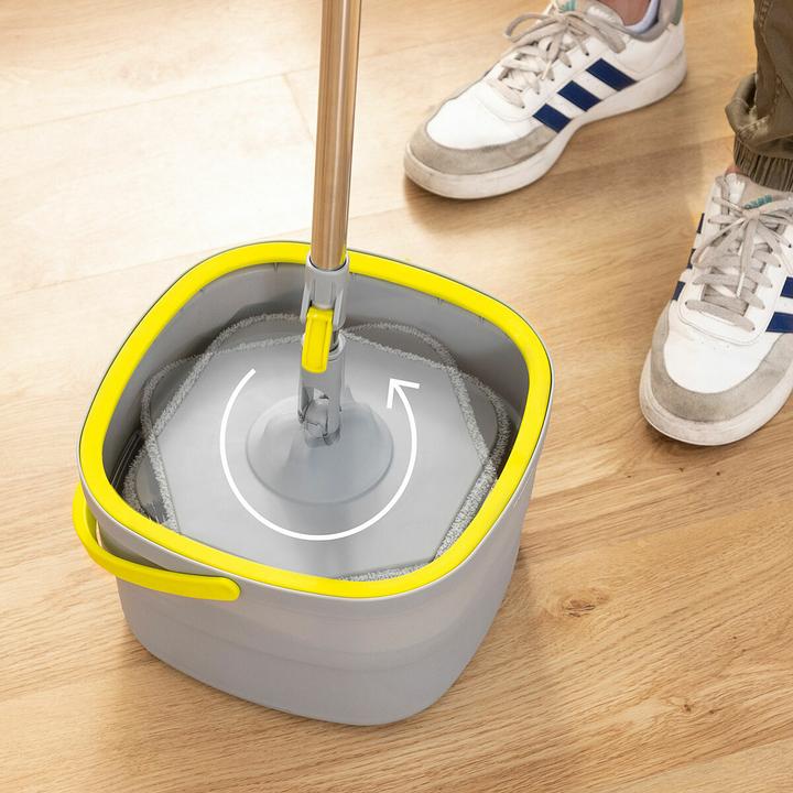 Produktbild InnovaGoods Selbstreinigender Drehmopp mit zweiteiligem Eimer Selimop (1 Stk.)