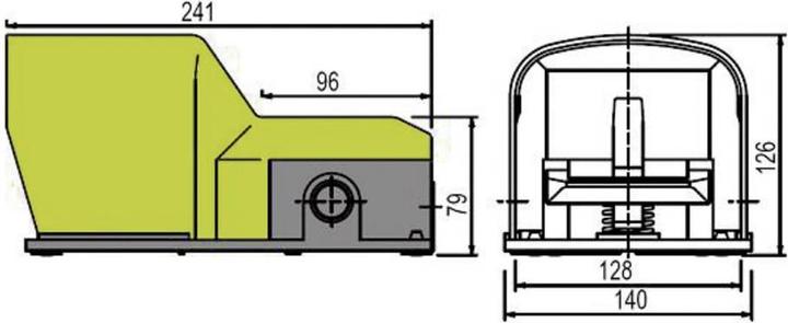Immagine prodotto Pizzato Interruttore a pedale, PX10211-M2, 250 V/AC, 6 A