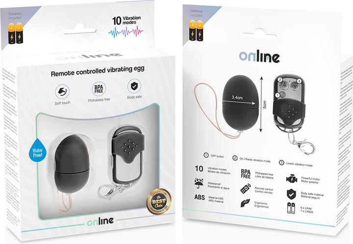 Immagine prodotto Online Uovo vibrante con telecomando, taglia S