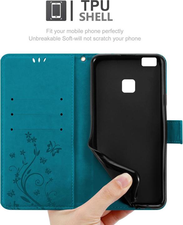 Immagine prodotto Cadorabo Copertina del libro di fiori (Huawei P9 Lite)