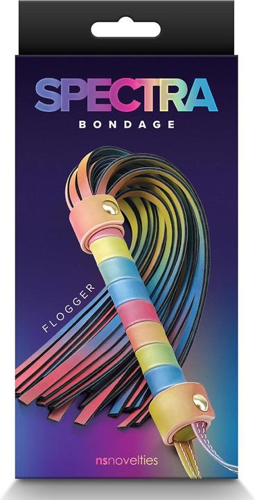 Image du produit NS Novelties Spectra Bondage Flogger - Arc-en-ciel