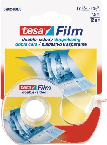Immagine prodotto tesa Dispenser per nastro adesivo e 1 rotolo a doppia faccia (12 mm)