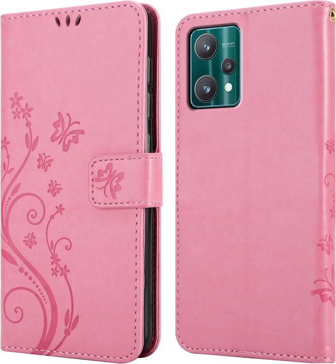 Produktbild Cadorabo Flower Book Hülle für Realme 9 5G / 9 PRO / V25 / Q5 / OnePlus Nord CE 2 LITE 5G (Vivo V25, Realme 9 Pro+, OnePlus Nord CE 2 Lite 5G)