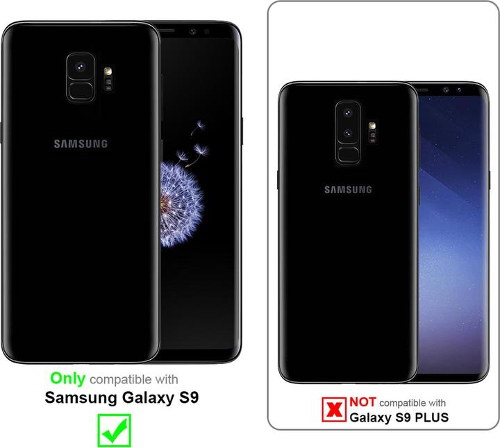Produktbild Cadorabo TPU Gestreiftes Glas Cover (Samsung Galaxy S9+)