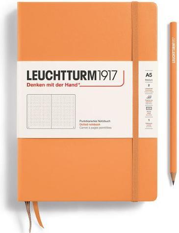 Produktbild Leuchtturm1917 Notizbuch medium punktkariert apricot (145 x 210 mm, Kariert, Harter Einband)