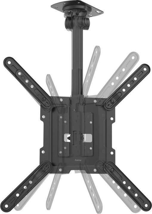 Actual product image Hama TV ceiling mount swivelling, height-adjustable, 400x400, 165 cm (65"), SW (Ceiling, 65", 40 kg)