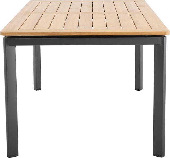 Actual product image Royal Garden Alutapo Dining Table Aluminium/Teak (95 cm)
