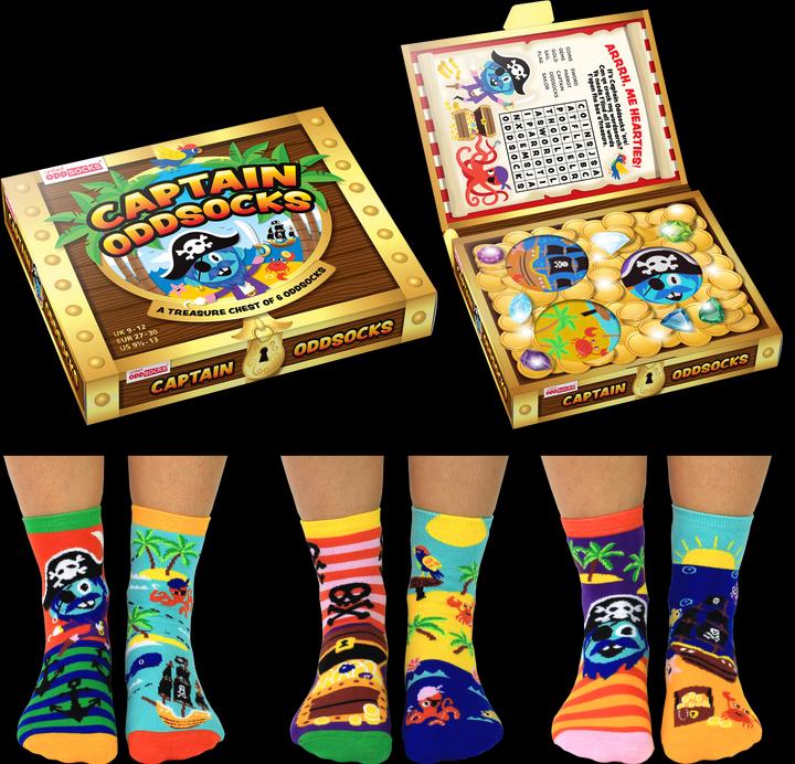 Produktbild United Oddsocks Captain Oddsocks (3er Pack, 27 - 30)