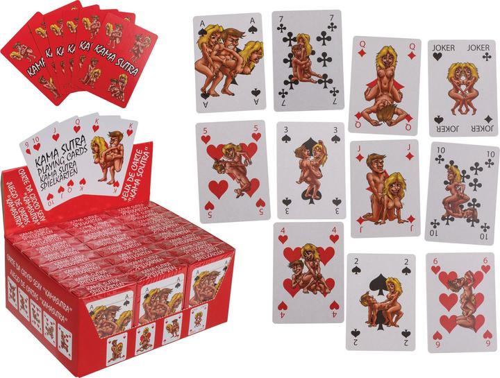 Actual product image Joke Items Playing cards Kamasutra comic, 54 cards