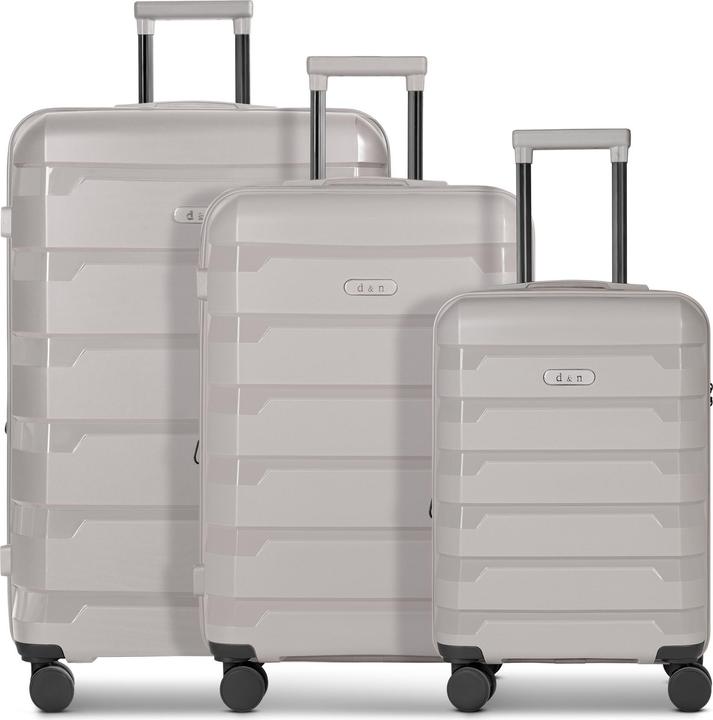Actual product image D&N South Dakota 4 Rollen Kofferset 3-teilig mit Dehnfalte (203 l, XL (from 140l))