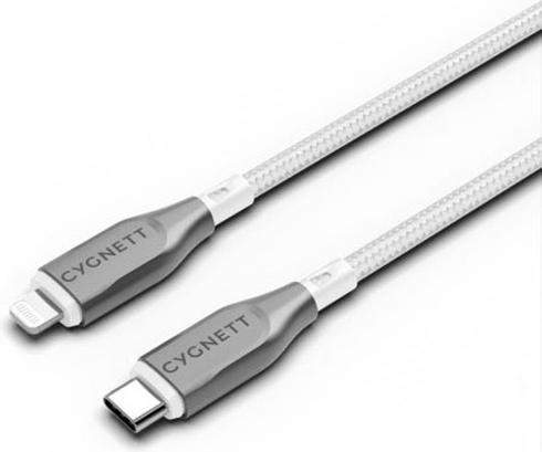 Actual product image Cygnett Lightning to Usb-C cable 1mt (1 m, USB 3.0, 30 W)