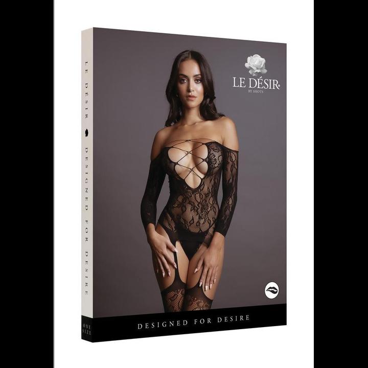 Image du produit Le Désir Bodystocking Criss Cross Neck (Taille unique)
