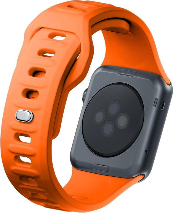 Produktbild 3MK Silicone Watch Strap pomarańczowy/ orange dla Apple Watch 38/40/41mm (Silikon, Edelstahl, 3, 4, 9, Ultra)