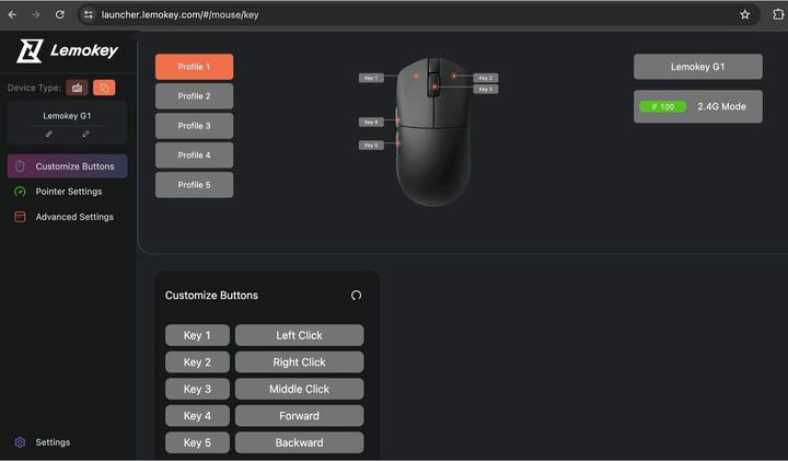 Image du produit Keychron Lemokey G1 (Sans fil)