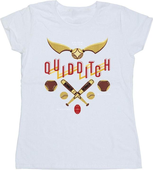 Actual product image Womens/Ladies Quidditch Golden Snitch Cotton T-Shirt (L)