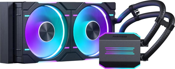 Actual product image Phanteks Glacier One 240D30 DRGB AIO Water Cooling - black