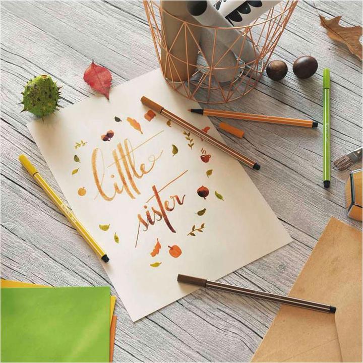 Actual product image STABILO Pen 68 Premium felt-tip pen (Neon yellow, 1 x)