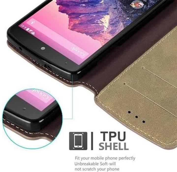 Produktbild Cadorabo Book Retro Matt Wallet Cover (LG Nexus 5)