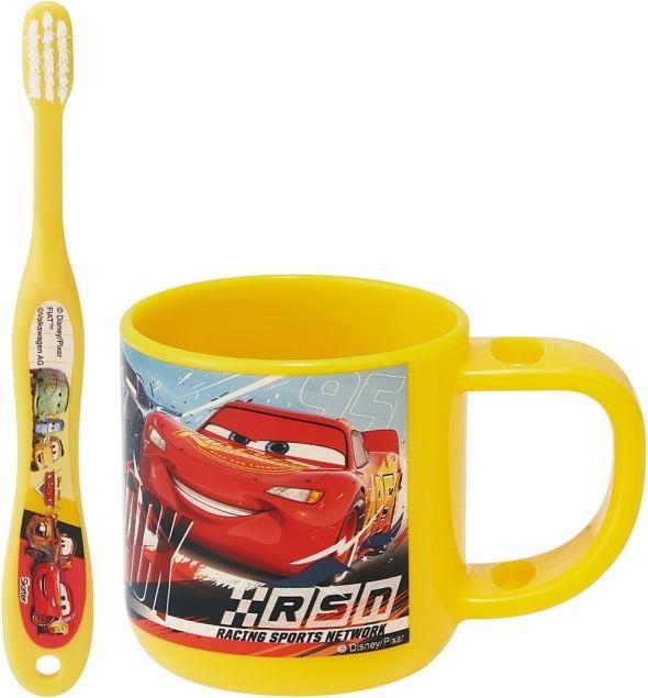 Produktbild Disney Cars Becher mit Ständer & Zahnbürstenset (Weich, 2 x)