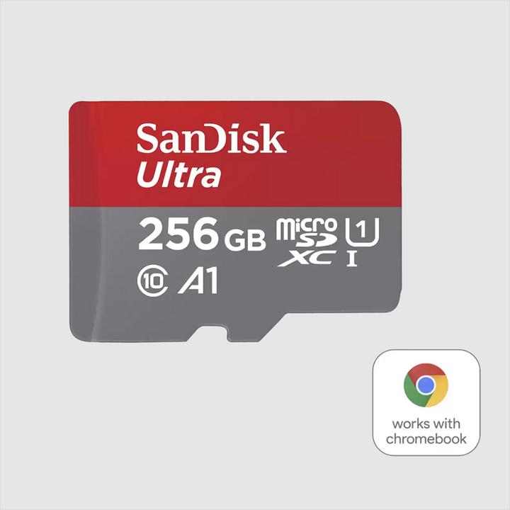 Actual product image SanDisk Ultra (256 GB, microSDXC, U1, UHS-I)