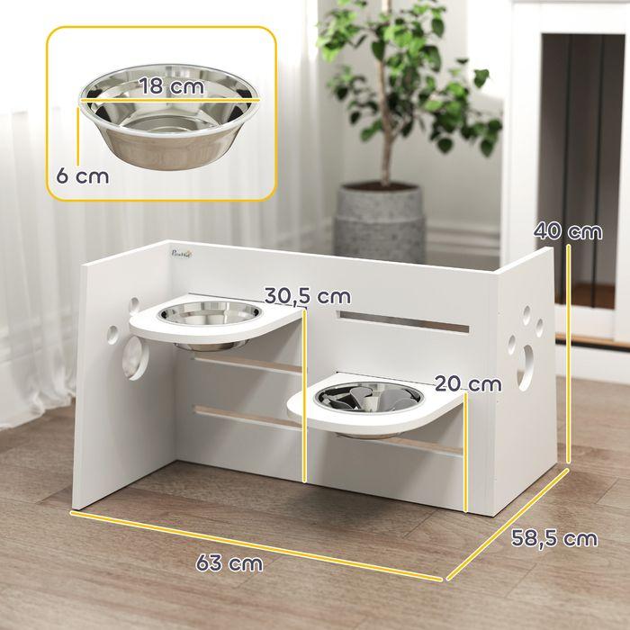 Image du produit Swisshandel24 Hundenapf erhöht, Höhenverstellbar Futternapf für Hunde mit Separatem Design (1 l)
