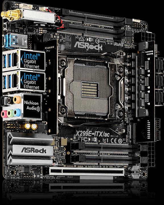 Produktbild AsRock X299e-Itx/Ac (LGA 2066, Intel X299, Mini-ITX)