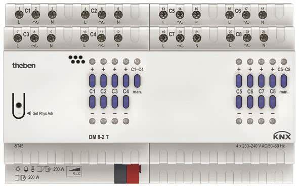 Actual product image Theben DM 8-2 T KNX (Dimming actuator)