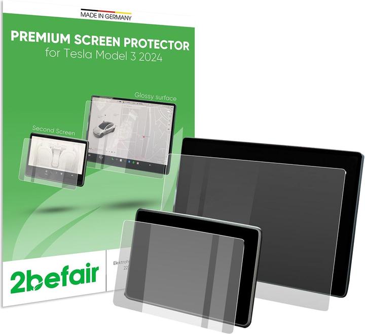 Produktbild 2befair Displayschutzfolie /Klar für das Tesla Model 3/Y