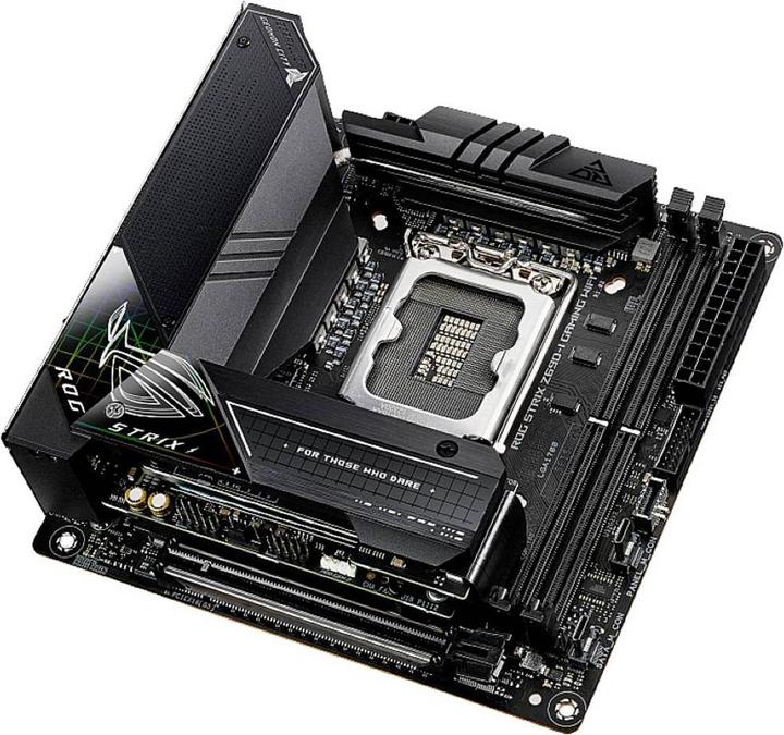 Actual product image ASUS ROG Strix Z690-I Gaming Wifi (LGA 1700, Intel Z690 (DDR5), Mini-ITX)