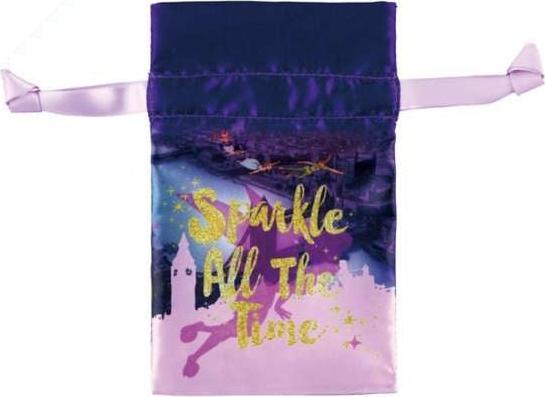 Actual product image Disney Store Club - Tinker Bell bag with drawstring in glittering mirror and satin