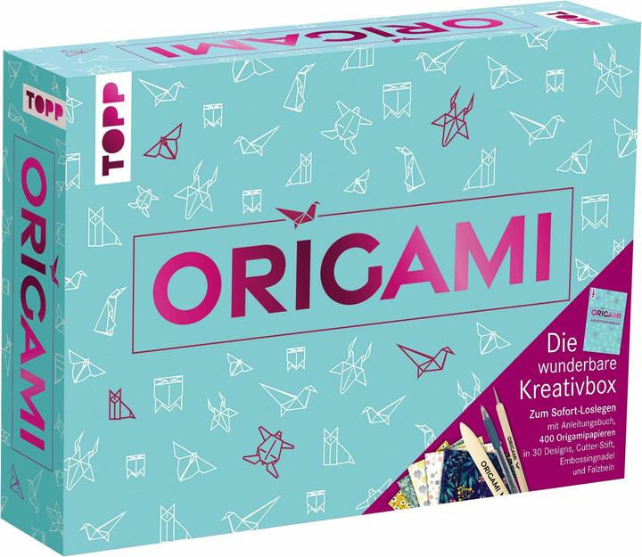 Actual product image Topp Origami - Die wunderbare Kreativbox. Mit Anleitungsbuch und Material (German, Armin Täubner, 2024)