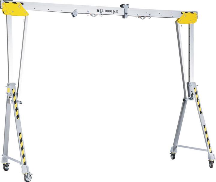 Image du produit Planeta Portique en aluminium RLPK, hauteur h.t. 2477 - 3877 mm, largeur 5000 mm.