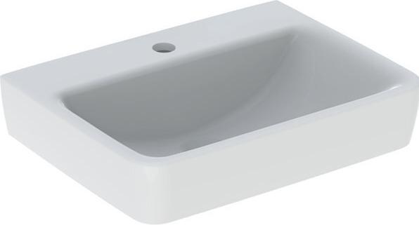Produktbild Geberit Renova Plan, Handwaschbecken, 50x38 cm, 1 Hahnloch, ohne Überlauf, 501629 (380 mm, 500 mm)