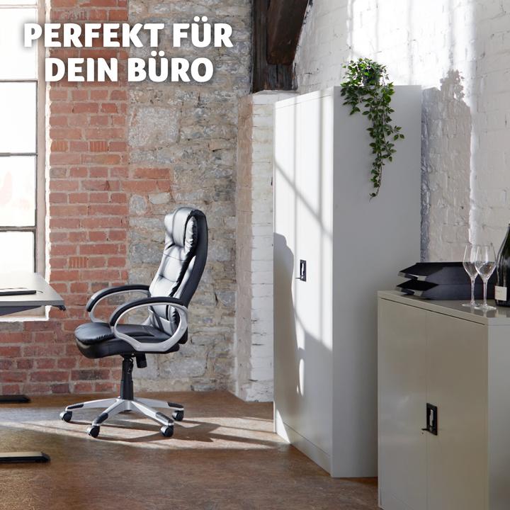 Produktbild tectake Aktenschrank (90 x 40 x 180 cm)
