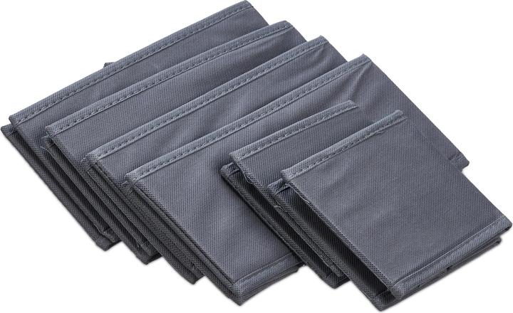 Image du produit Relaxdays Jeu de 6 organisateurs de tiroirs (28 x 28 x 12 cm, 8.50 l)
