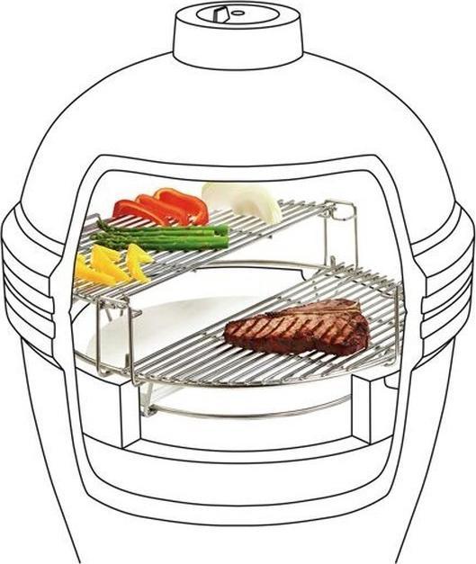 Produktbild BBQ Master Geteiltes Multilevel Grillrostsystem XL Pro