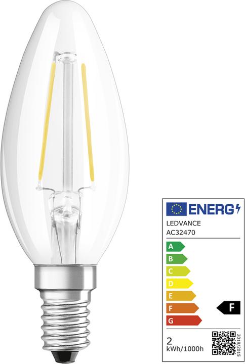 Produktbild Osram Led Retrofit Classic B (E14, 15 W, 136 lm, 1 x, F)