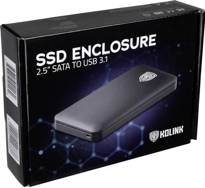 Image du produit Kolink Boîtier externe pour supports de données 2,5 pouces, SATA III, USB-C 3.1 (2.5")