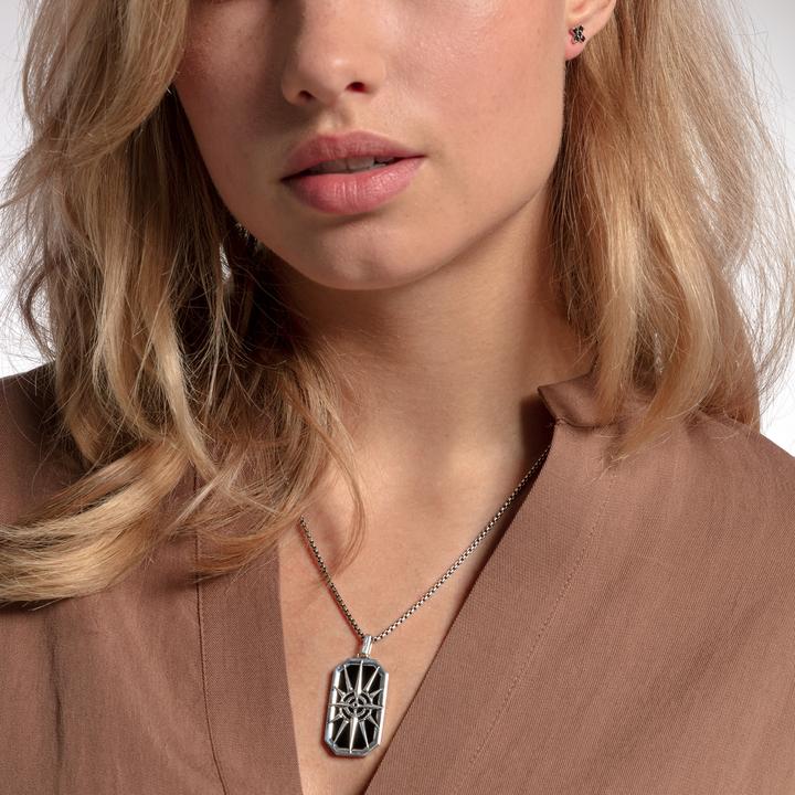 Image du produit Thomas Sabo Pendentif boussole étoile noir (Argent 925)