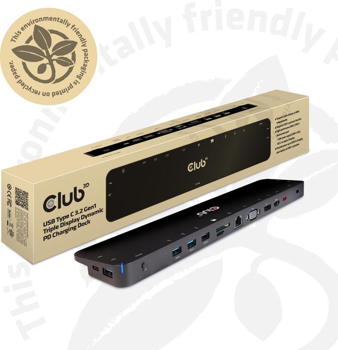 Produktbild Club 3D CSV-1564 (USB-C, 3 Ports)