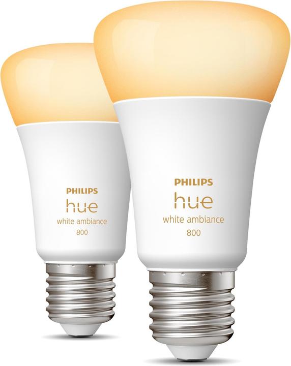 Philips Hue White Ambiance BT (E27, 9 W, 806 lm, 2 x, F)