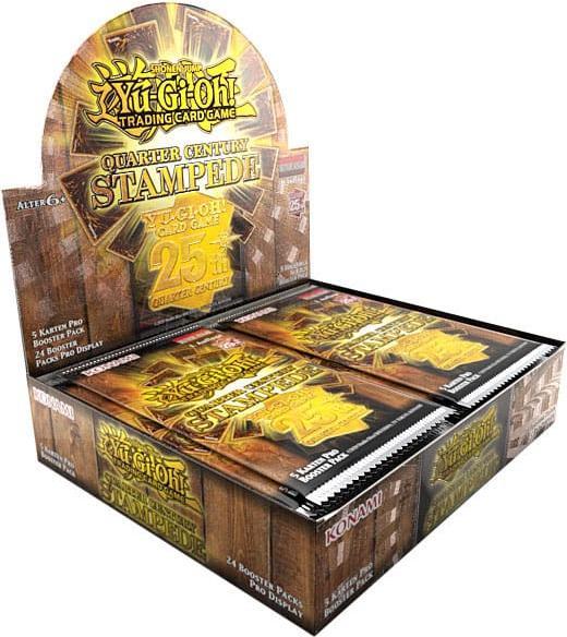 Actual product image Yu-Gi-Oh Quarter Century Stampede Booster Box (German, Booster display)