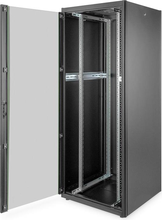 Actual product image Digitus Network cabinet Basic 48.3cm 19inch 42U black 8/8 H2035mmxW800mmxD800mm with glass door without (42 RU, 19 inch rack)