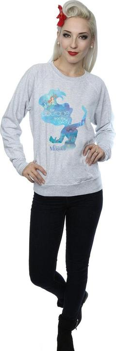 Actual product image Disney Princess Womens/Ladies Ariel Filled Silhouette Sweatshirt (XXL)